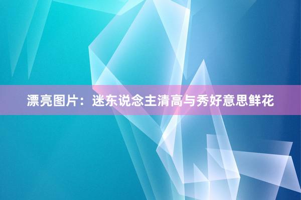 漂亮图片：迷东说念主清高与秀好意思鲜花