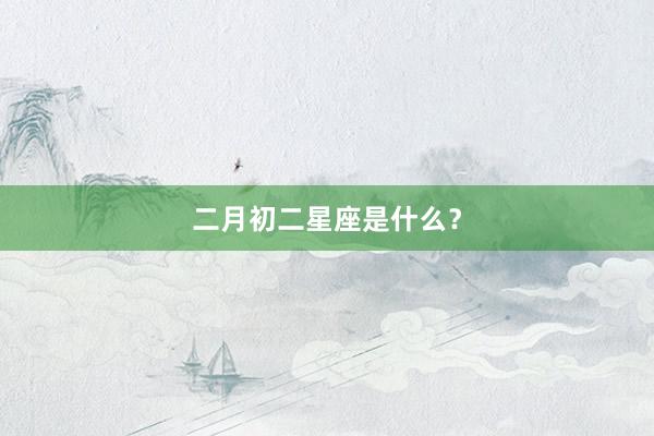 二月初二星座是什么？